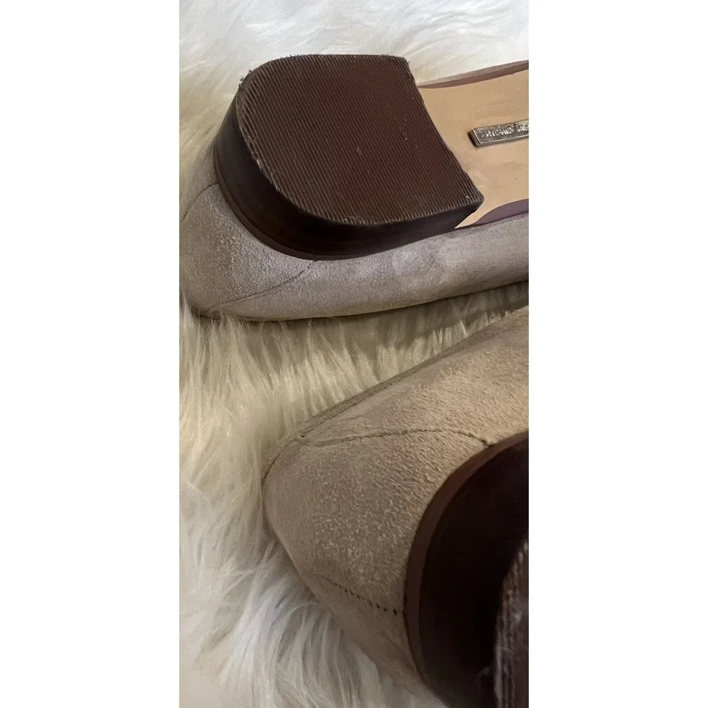 Antonio‎ Melani Taupe Suede Loafers Women's 8.5 Slip On Comfort Shoes Flat